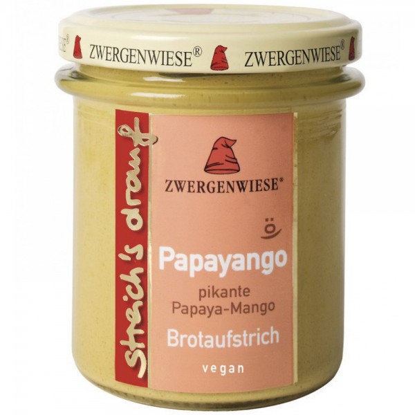 Crema tartinabila vegetala Papayango cu papaya picanta si mango fara gluten bio Zwergenwiese